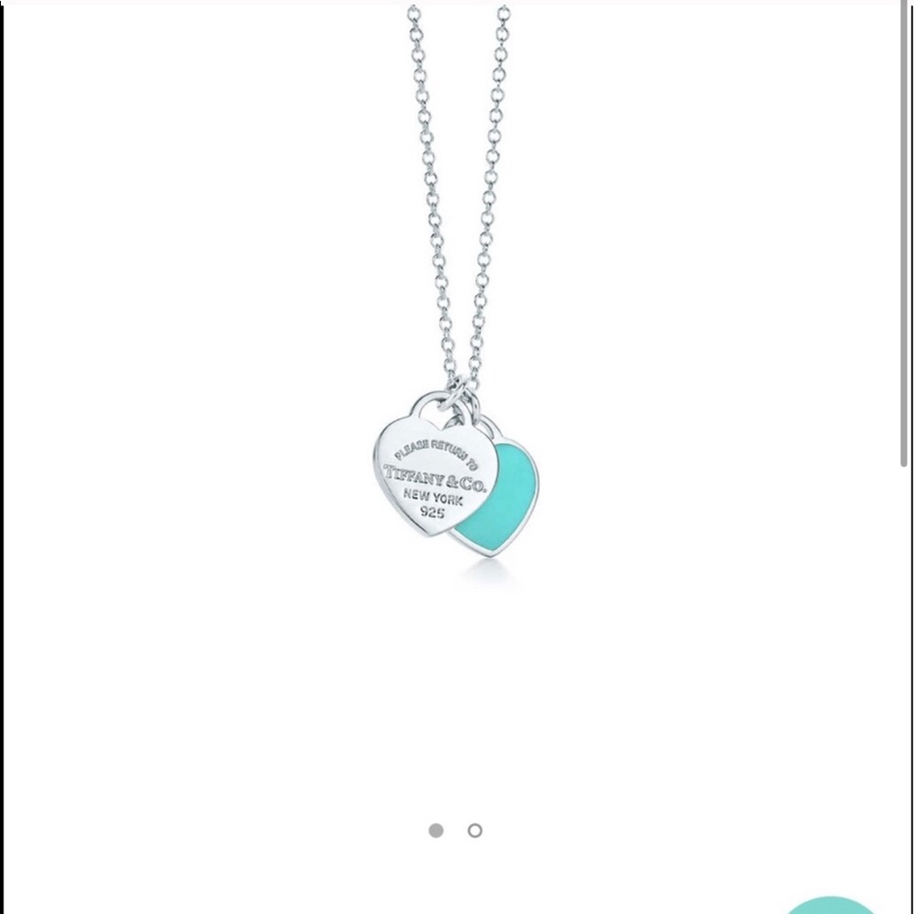 Tiffany and Co Double Heart Tag Pendant